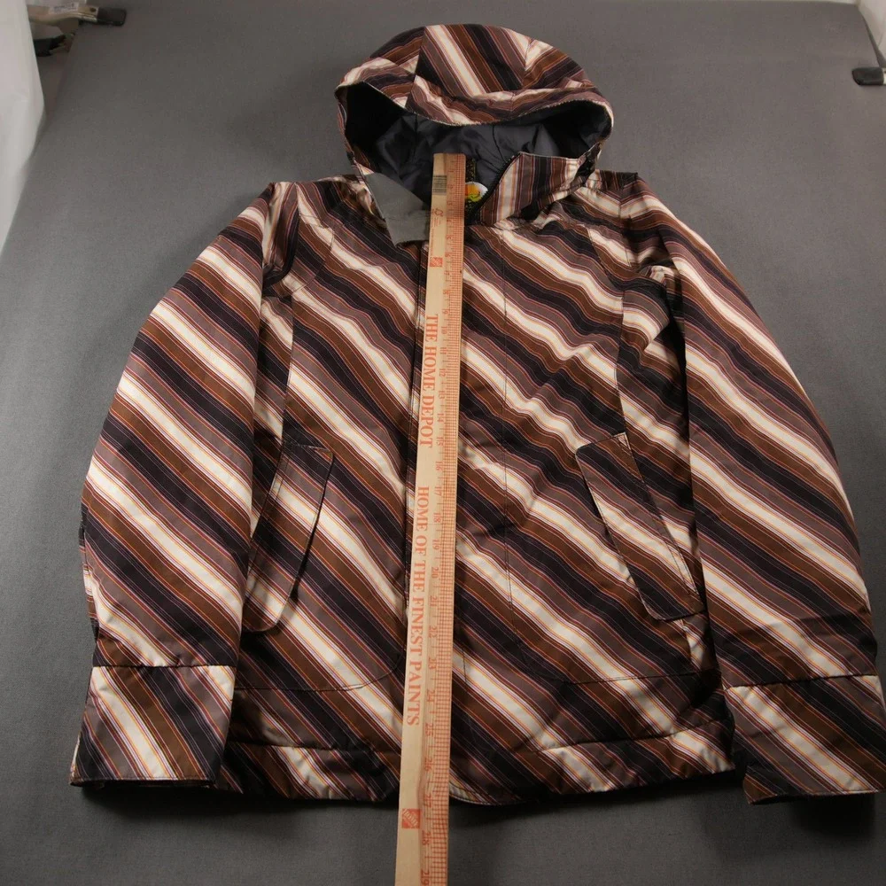 VTG Y2K Burton Striped Dryride Insulated Men Jacket S Snowboard Ski Retro Skate